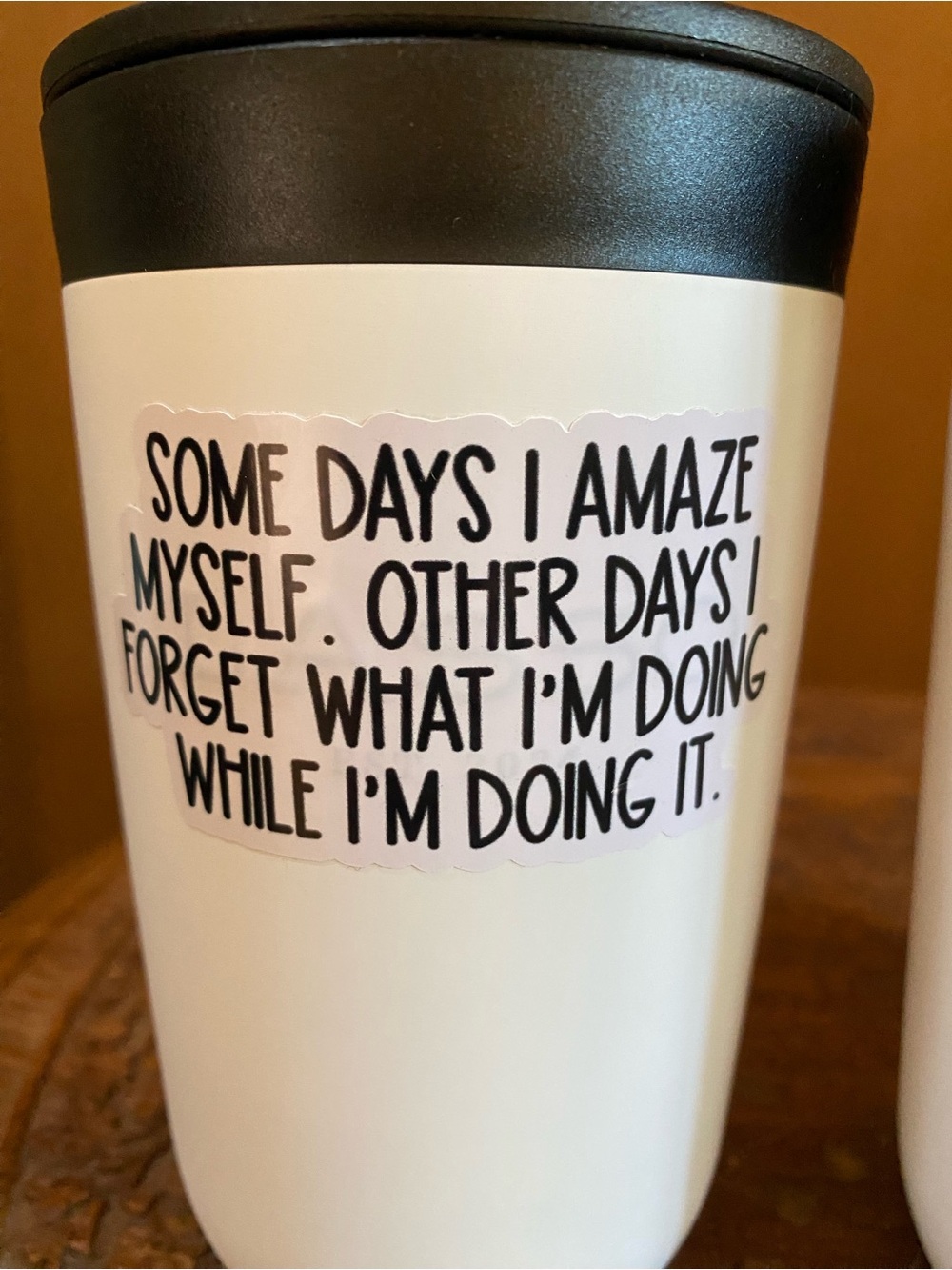 White Travel Tumbler